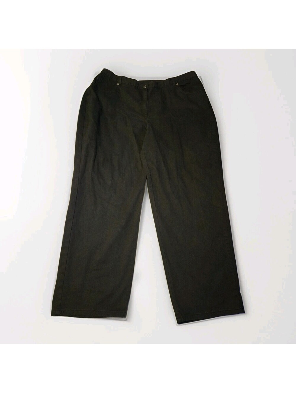 Ruby Rd Women's Black Jeans 22W Stretch Denim Plus Size Classic Flat Front